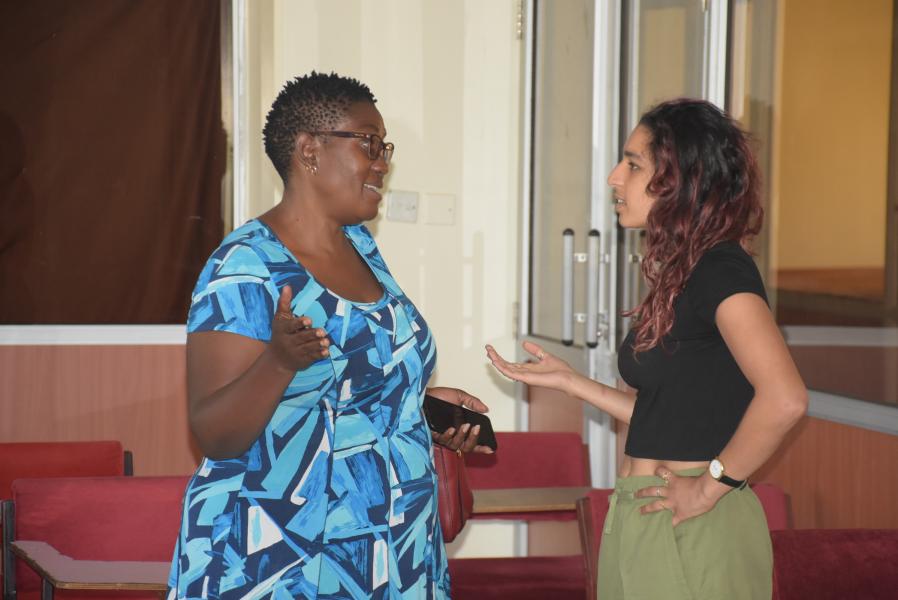 Students engaging the Lecturer